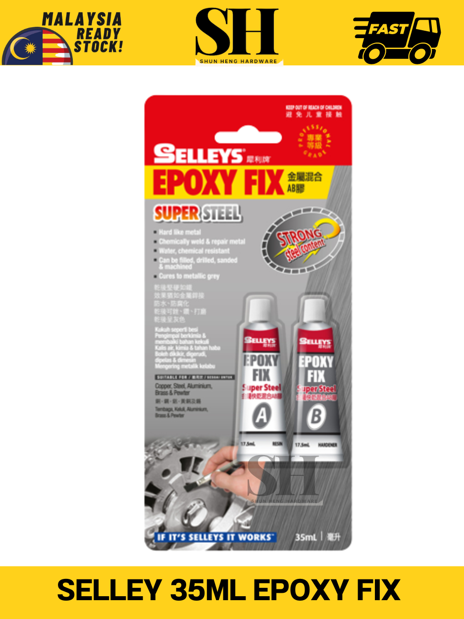 Selleys Epoxy Fix Super Steel Ab Glue Ml Shopee Malaysia