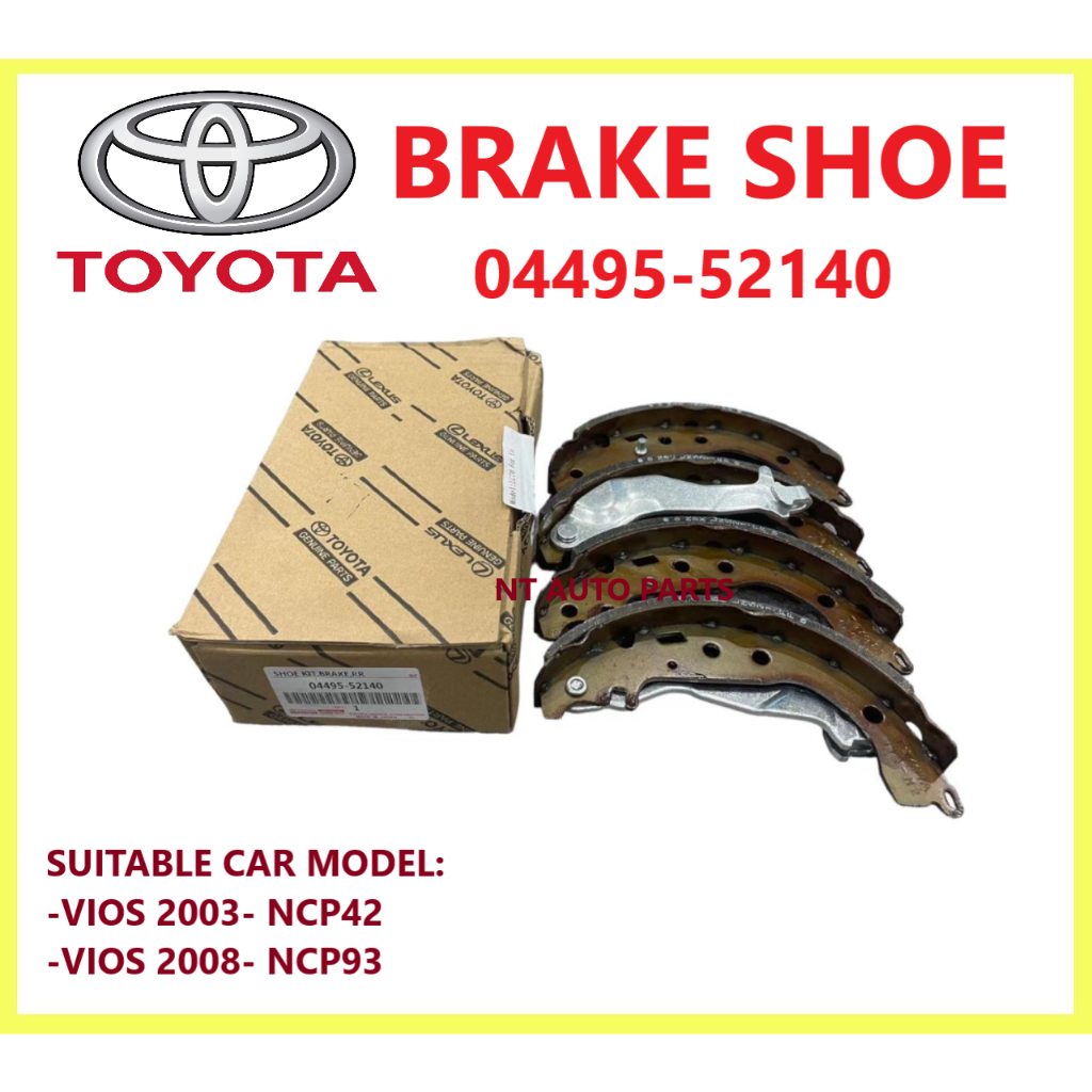 Genuine Toyota Brake Shoe Toyota Vios Ncp