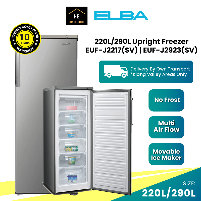 FREE Doorstep Install KL SGR ELBA 220L 290L UPRIGHT FREEZER EUF