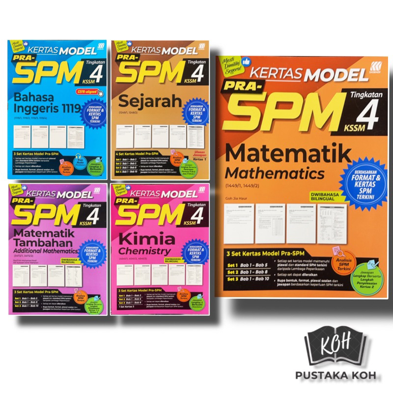 Koh Kertas Model Pra Spm Form Tingkatan Kssm Shopee Malaysia