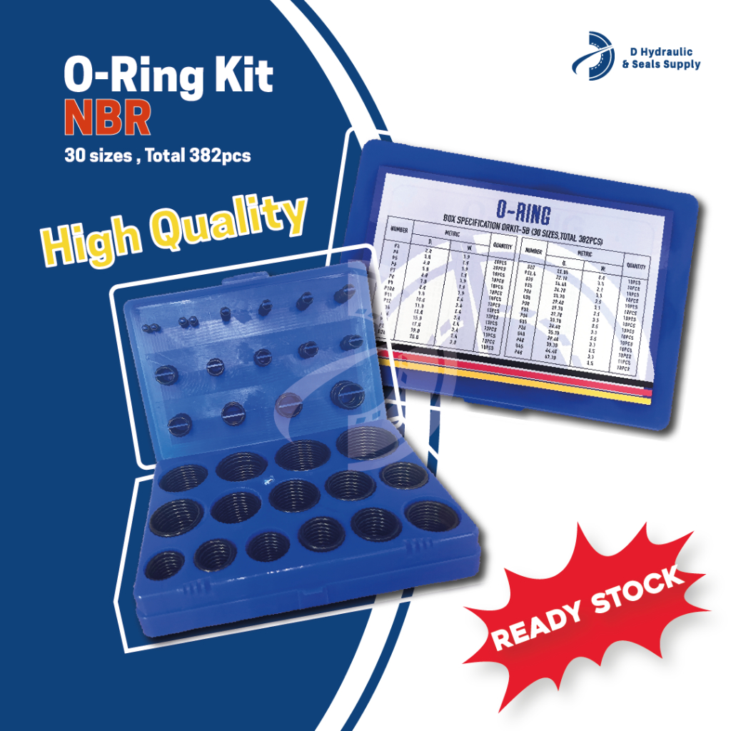 NBR O Ring Rubber Kit O Ring Assortment Set 386pcs 382pcs NBR Rubber O