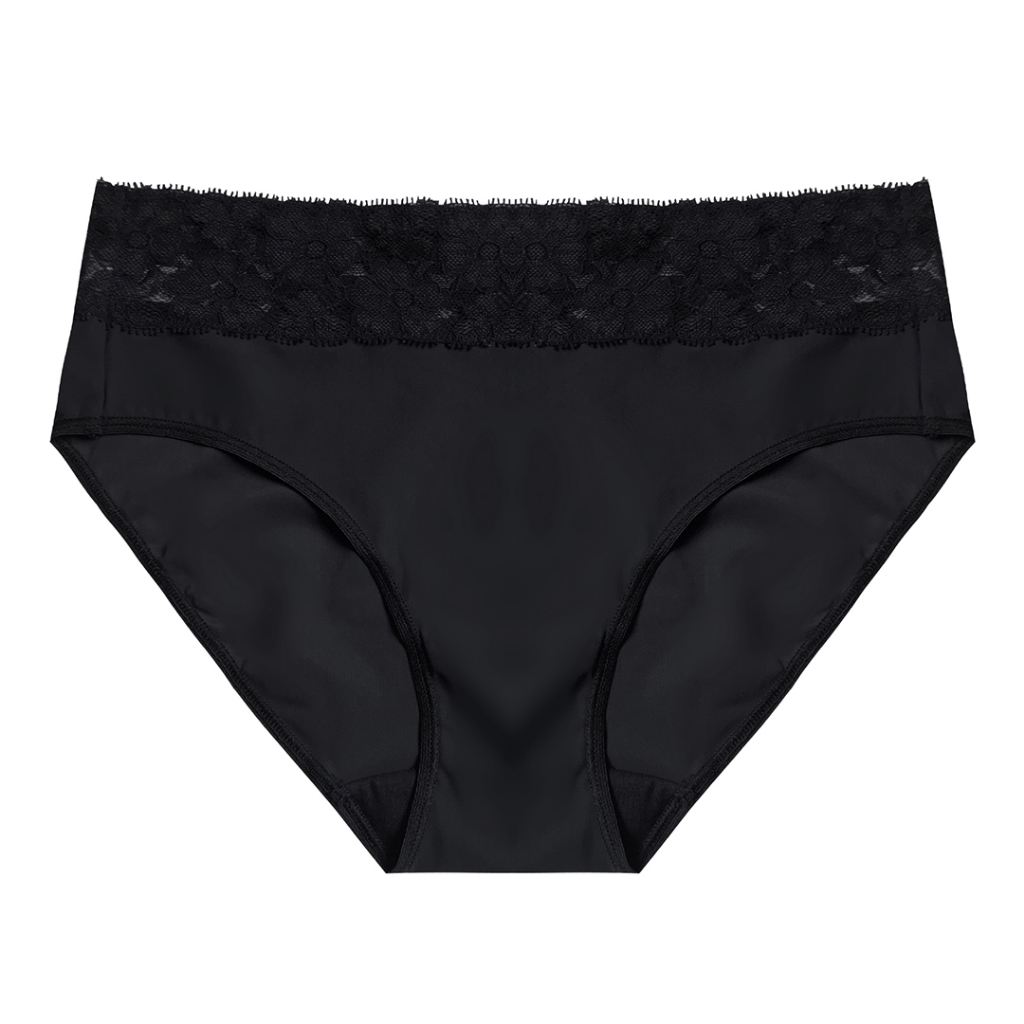 Xixili Lace Trimmed Comfy Bikini Panty Shopee Malaysia