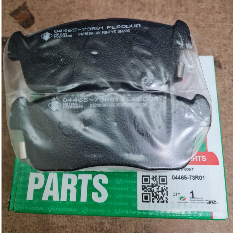 ORIGINAL PERODUA MYVI 1 0 1 3 2005 2010 FRONT BRAKE PAD Shopee Malaysia