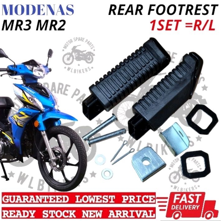 Modenas Kriss Euro Mr Mr Rear Footrest Belakang Besi Kaki Pijak