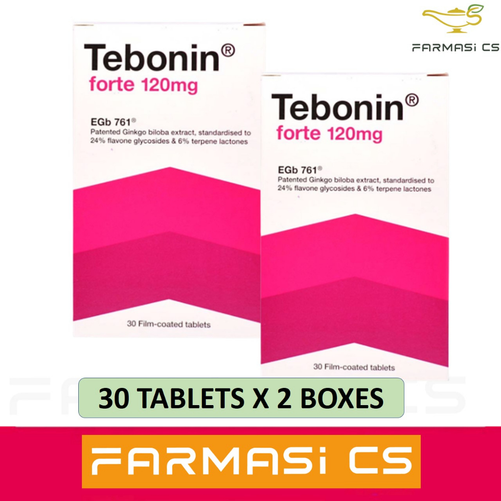 PROMO Tebonin Forte 120mg 30 Tablets X 2 Boxes TWIN EXP 12 2027