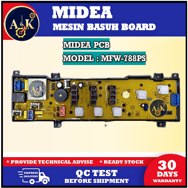 MFW 788PS MIDEA WASHING MACHINE PCB BOARD CONTROL BOARD PCB BOARD