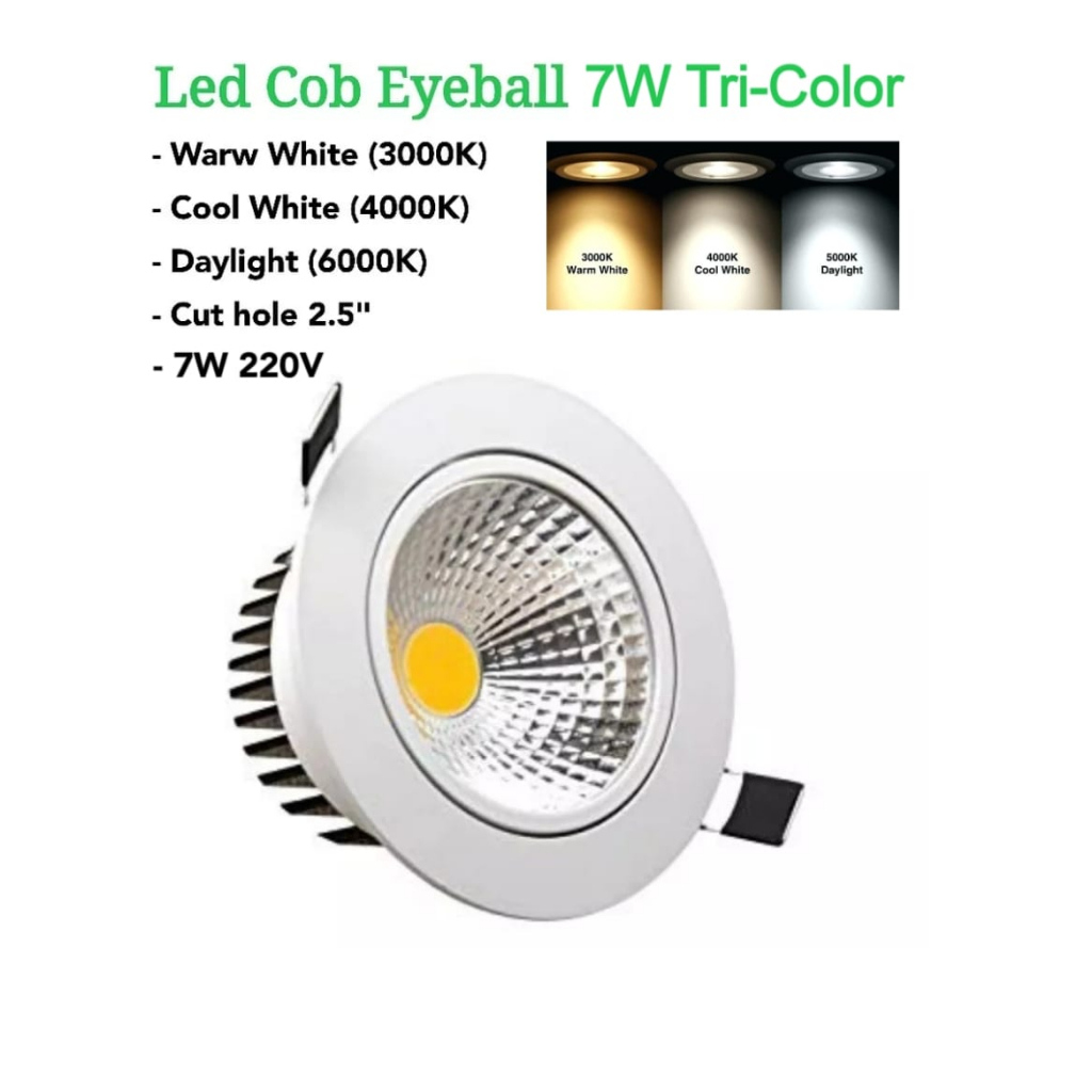 W W Led Recessed Eyeball Spotlight Round Led Downlight Spotlight Spot