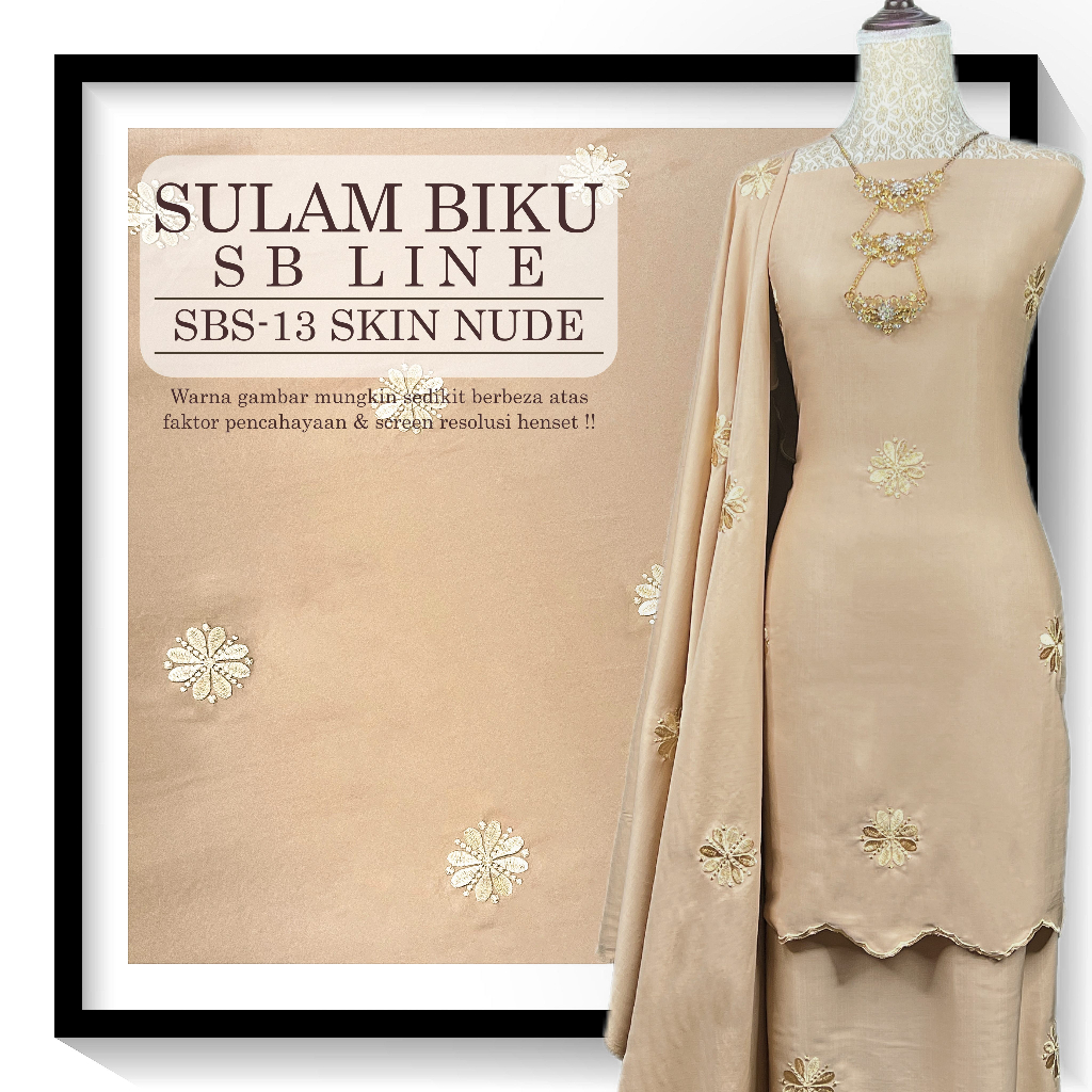 Kain Pasang Songket Sulam Biku SB Line Exclusive Limited Edition Bidang