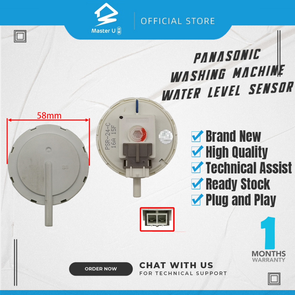 PANASONIC 2 PIN WASHING MACHINE WATER LEVEL PRESSURE SWITCH WATER LEVEL