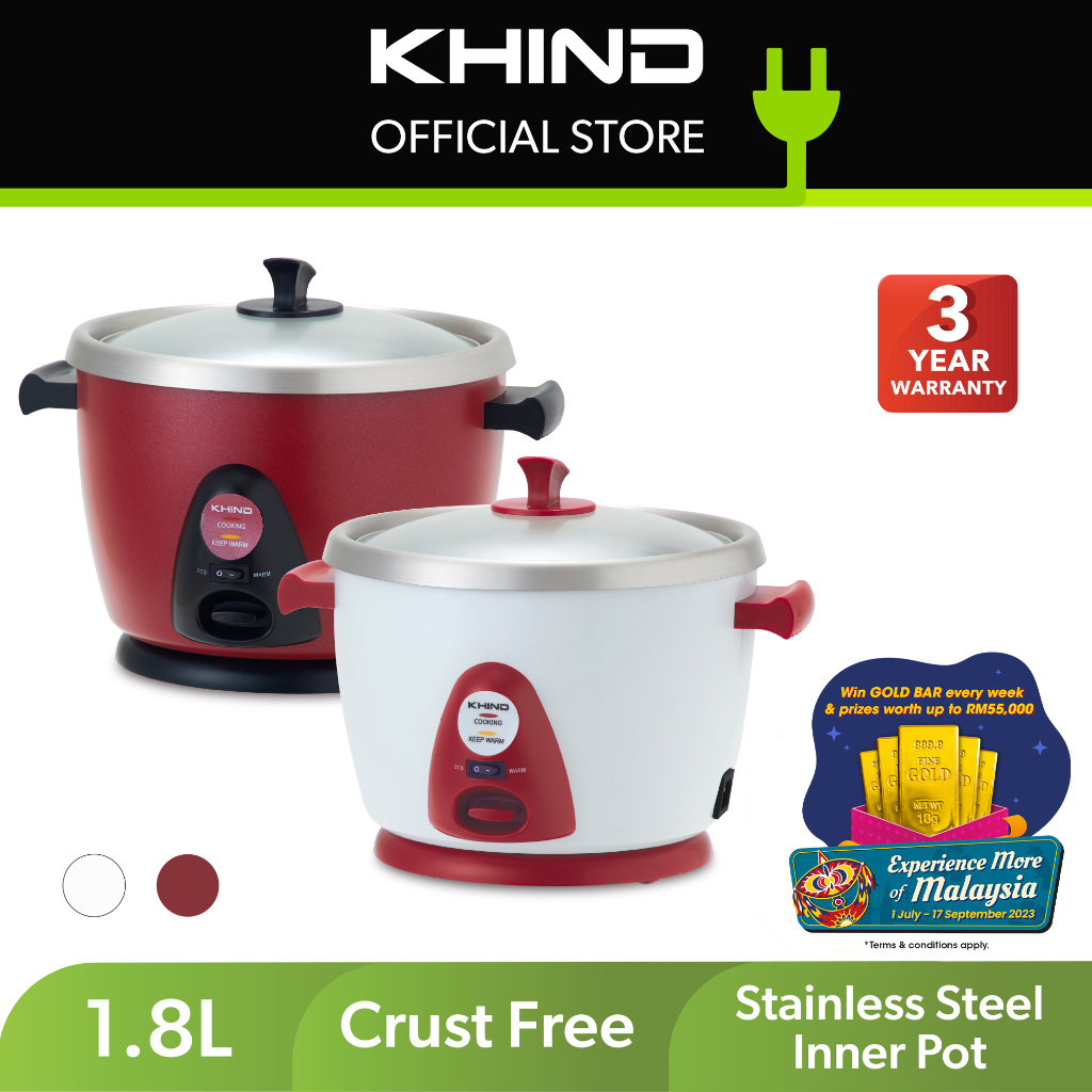 KHIND 1 8L Anshin Rice Cooker RC118M Shopee Malaysia