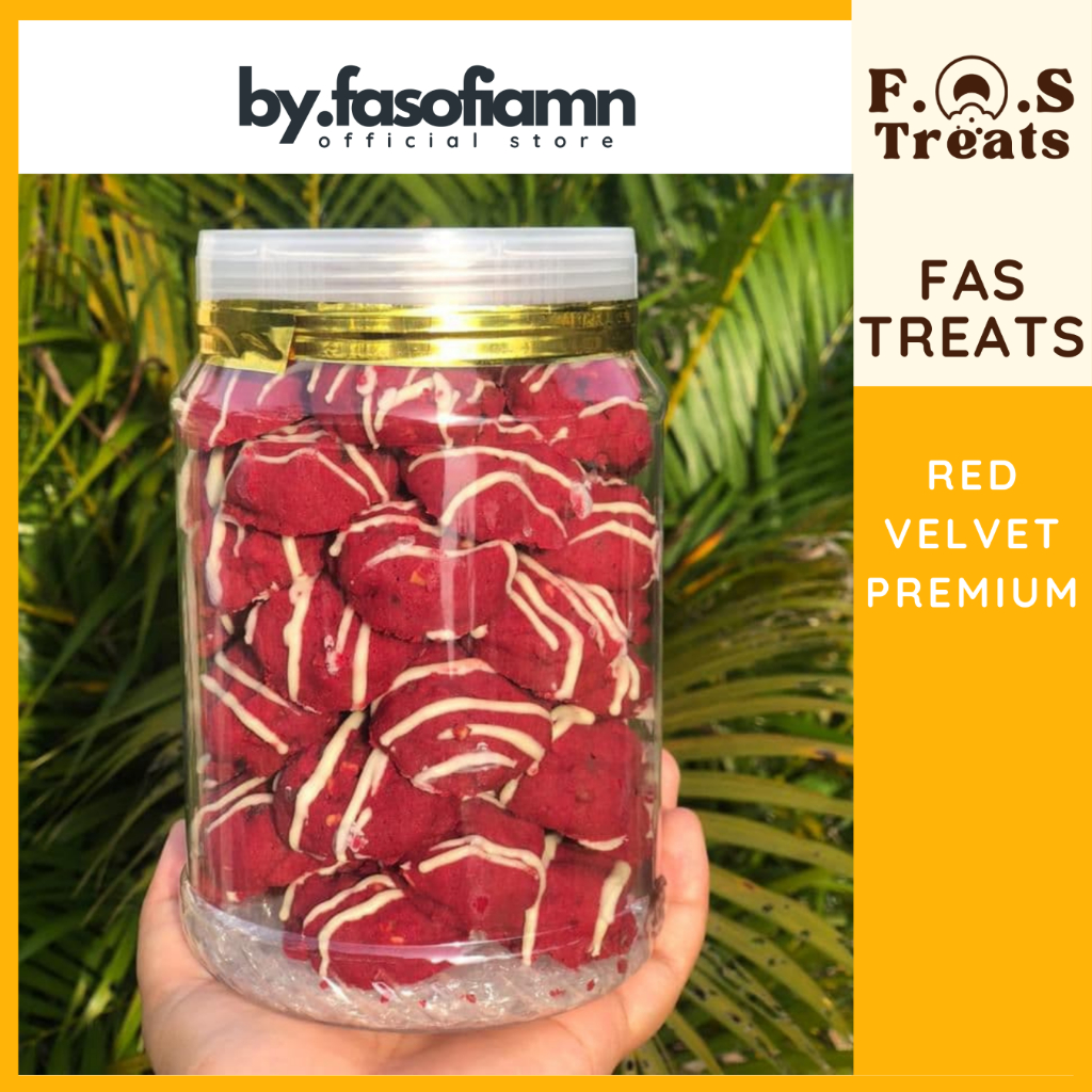 Red Velvet Premium Homemade Kuih Raya Tradisional Biskut Raya Moden