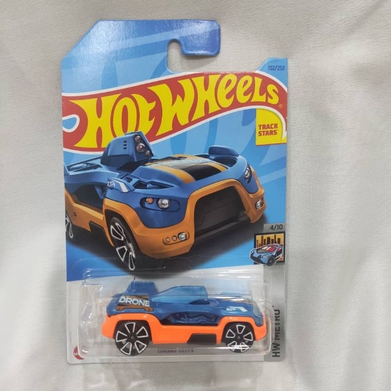 Hot Wheels Drone Duty Orange Blue Track Stars HW METRO Special