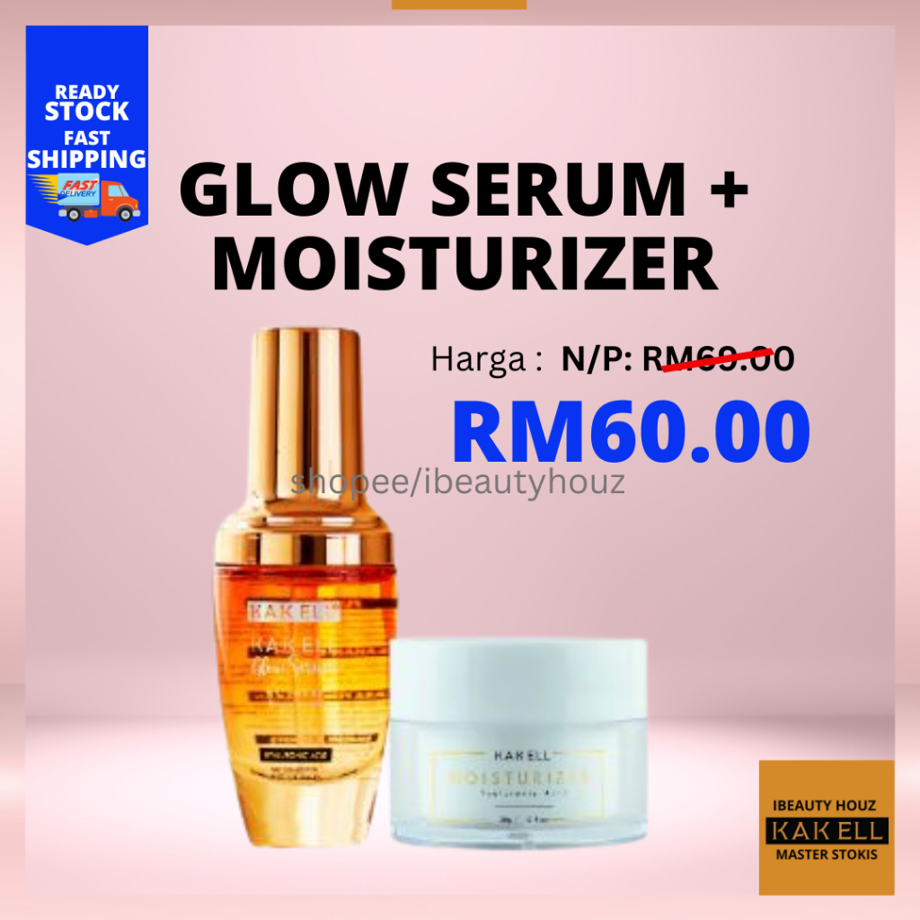 Kak Ell Hydration Set Moisturizer 30gm Glow Serum KGS Shopee Malaysia