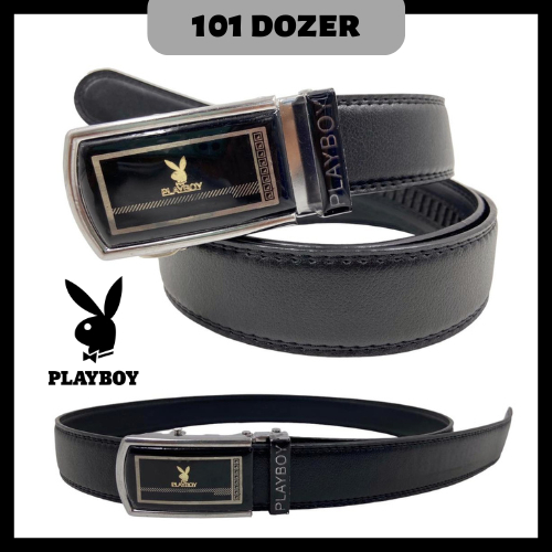 Playboy Belt Men Leather Casual Belt Automatic Buckle Waist Belt Tali