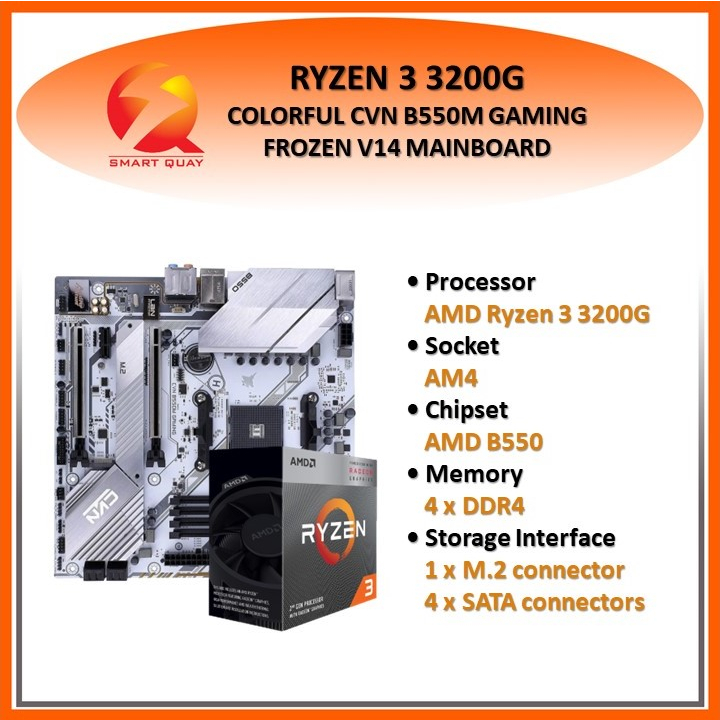 Amd Ryzen G Colorful Cvn B M Gaming Frozen V Mainboard