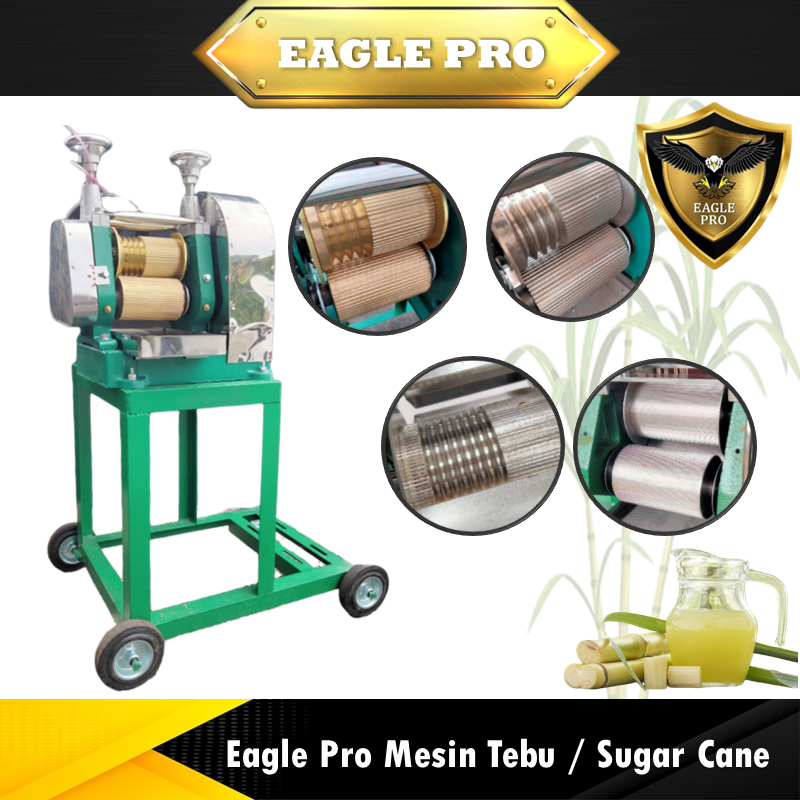 Eagle Pro Stainless Steel Sugar Cane Machine Mesin Tebu Made In