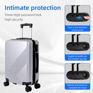 Odiana Luggage Sets Abs Material Bag Inch Plain Travel Suitcase