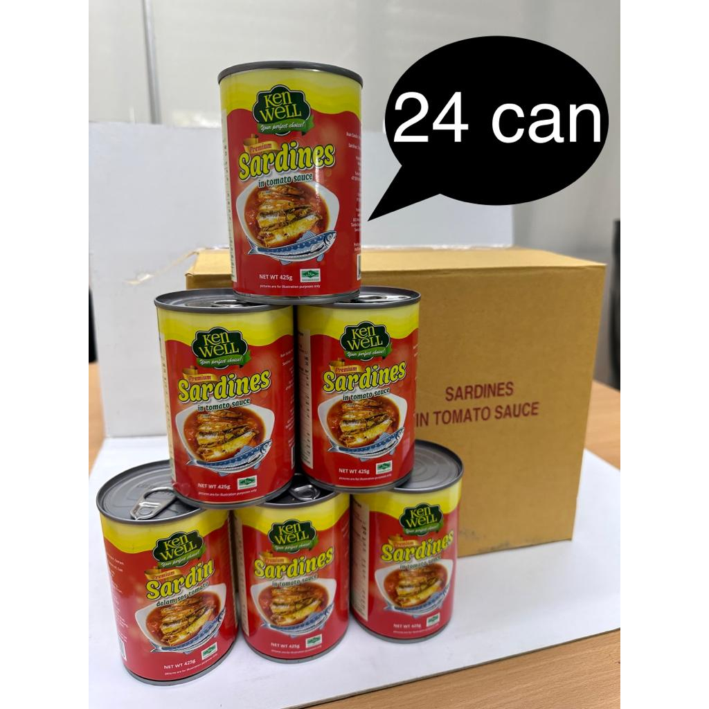 24 Can Of Ken Well Premium Sardines In Tomato Sauce 425g Shopee Malaysia