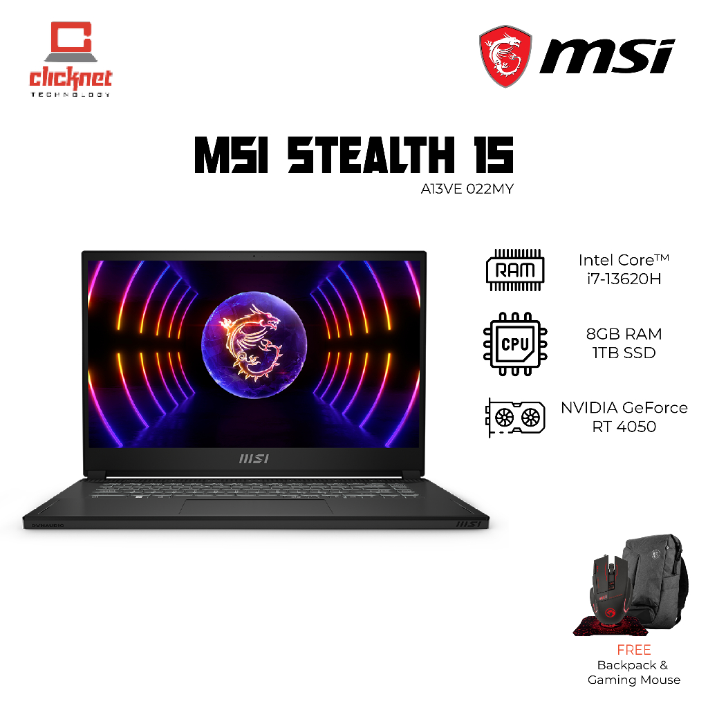 Msi Stealth A Ve My Gaming Laptop Rtx I H Gb Ram