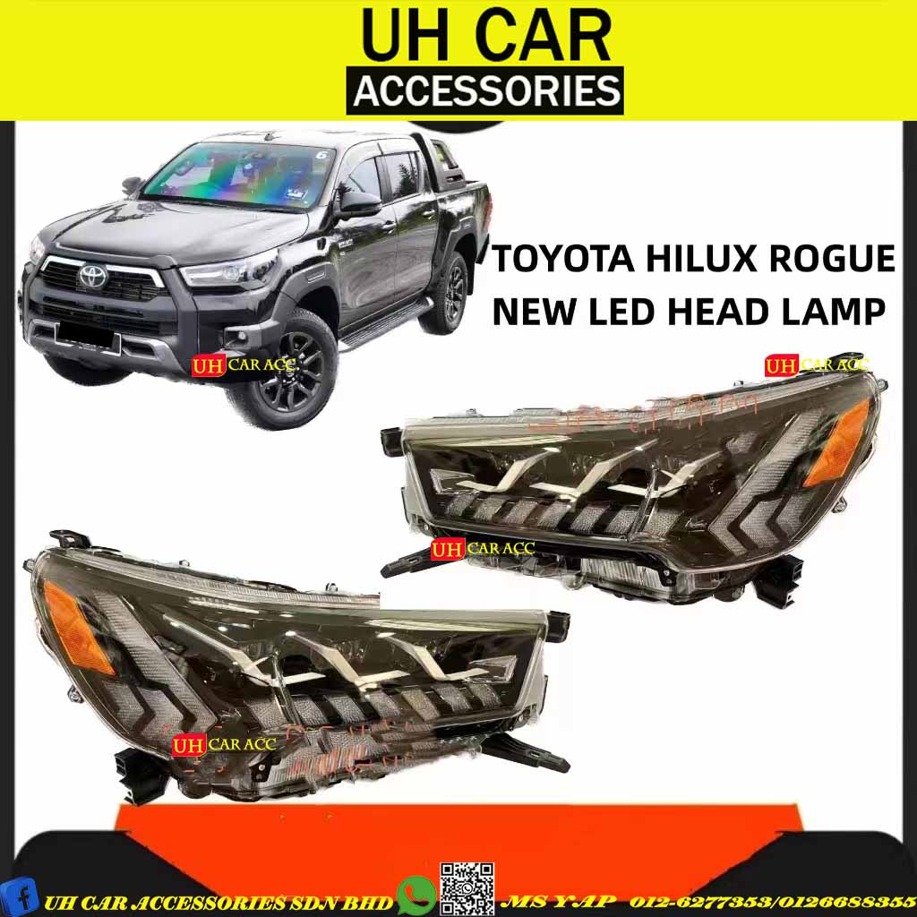 Toyota Hilux Revo Rogue Led Running Signal Headlamp Head Lamp Light