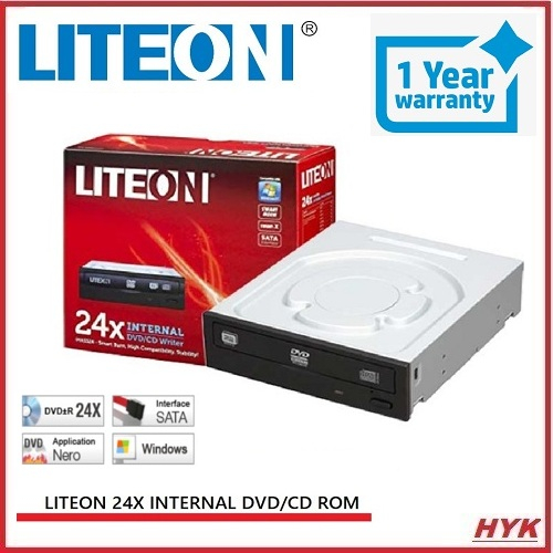 LITEON 24x Internal SATA DVD CD Writer Retail Pack Shopee Malaysia