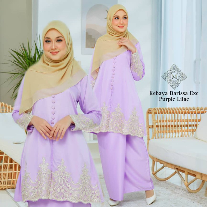 KEBAYA DARISSA EXCLUSIVE PASTEL COLOURS Shopee Malaysia