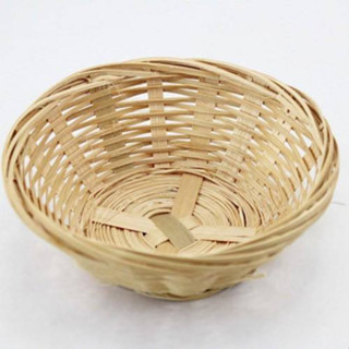 Round Bamboo Basket Roti Basket Rattan Bakul Rotan Bulat Raga Buluh