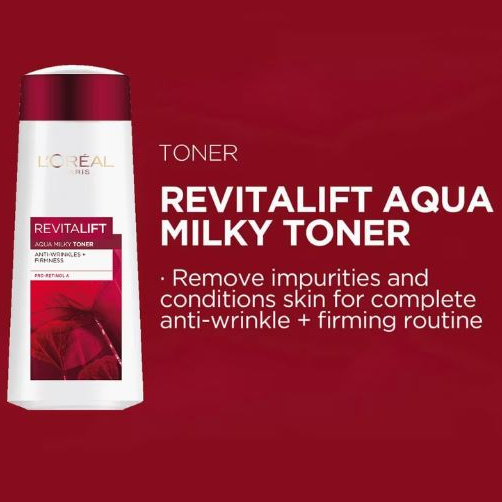 LOreal Revitalift Aqua Milky Toner 200ml Shopee Malaysia