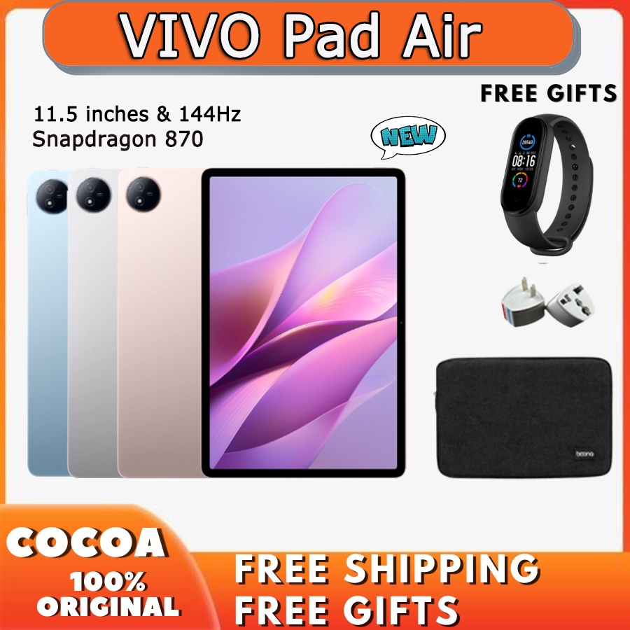 VIVO Pad Air Snapdragon 870 144Hz 11 5inches 8500mah Battery Wifi