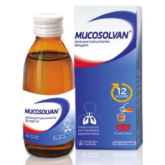 Mucosolvan Syrup Mg Ml Liquid Ml Strawberry For Cough With