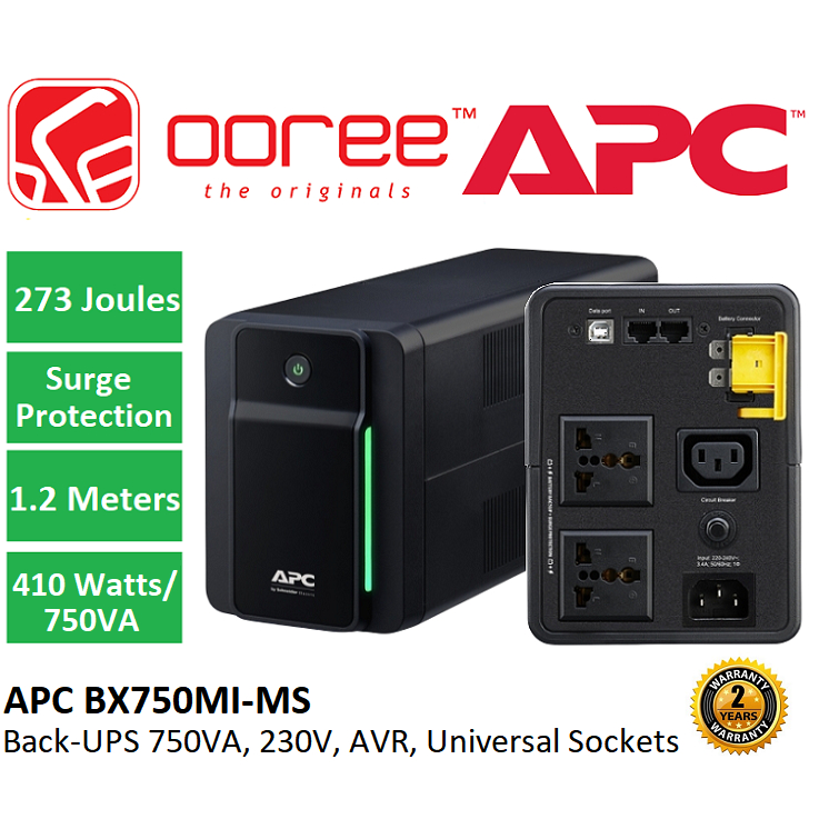 Apc Ups Bx Mi Ms Va V Back Ups Avr Universal Socket With