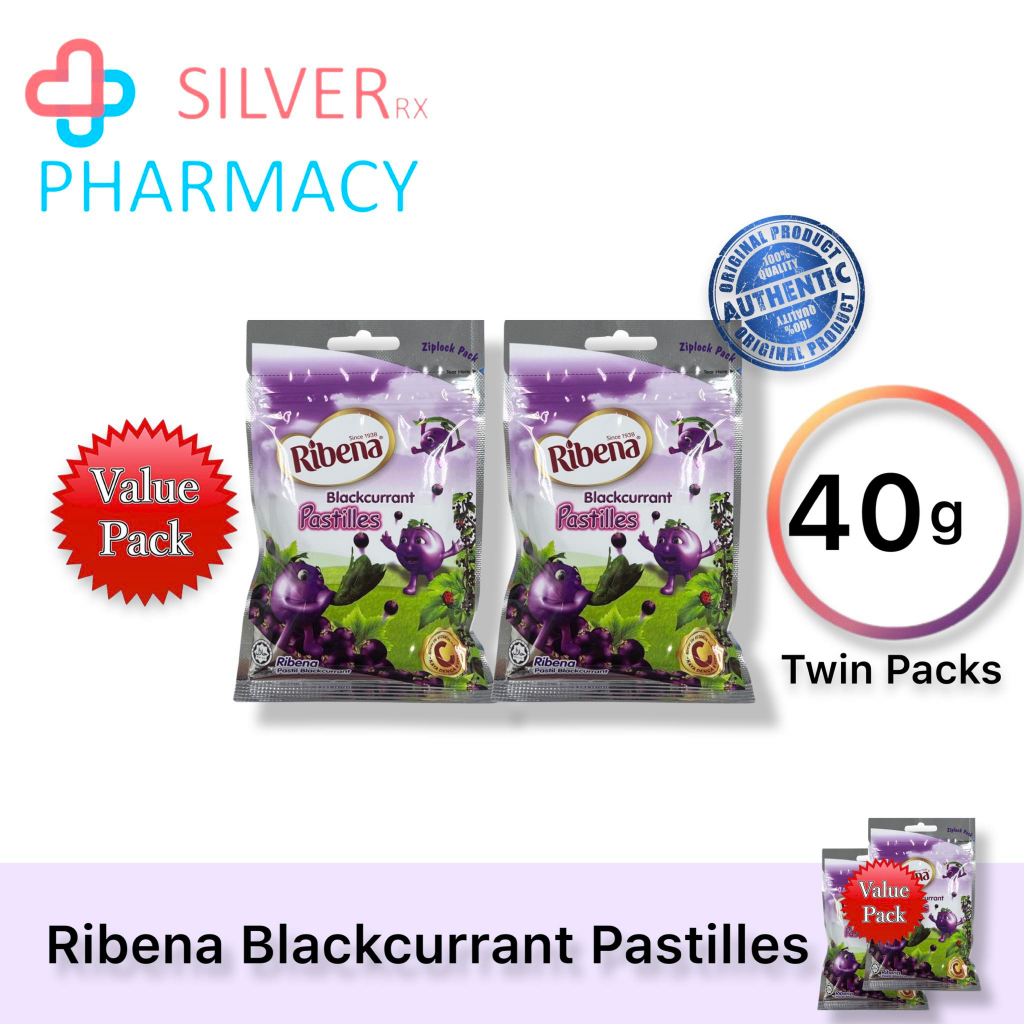 Exp 28 01 2024 Ribena Blackcurrant Pastilles 40g With Ziplock Single