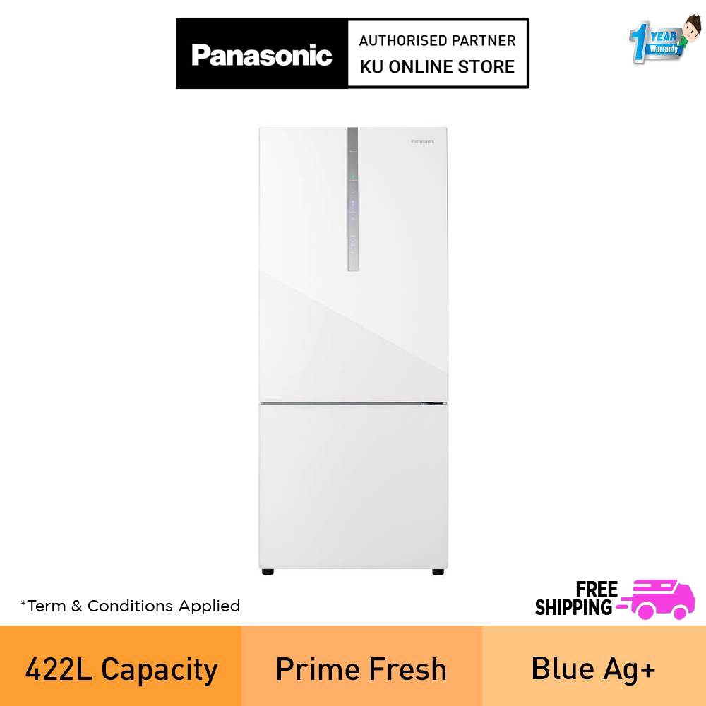 Panasonic Nr Bx Wgw Door Bottom Freezer Refrigerator Glass Door