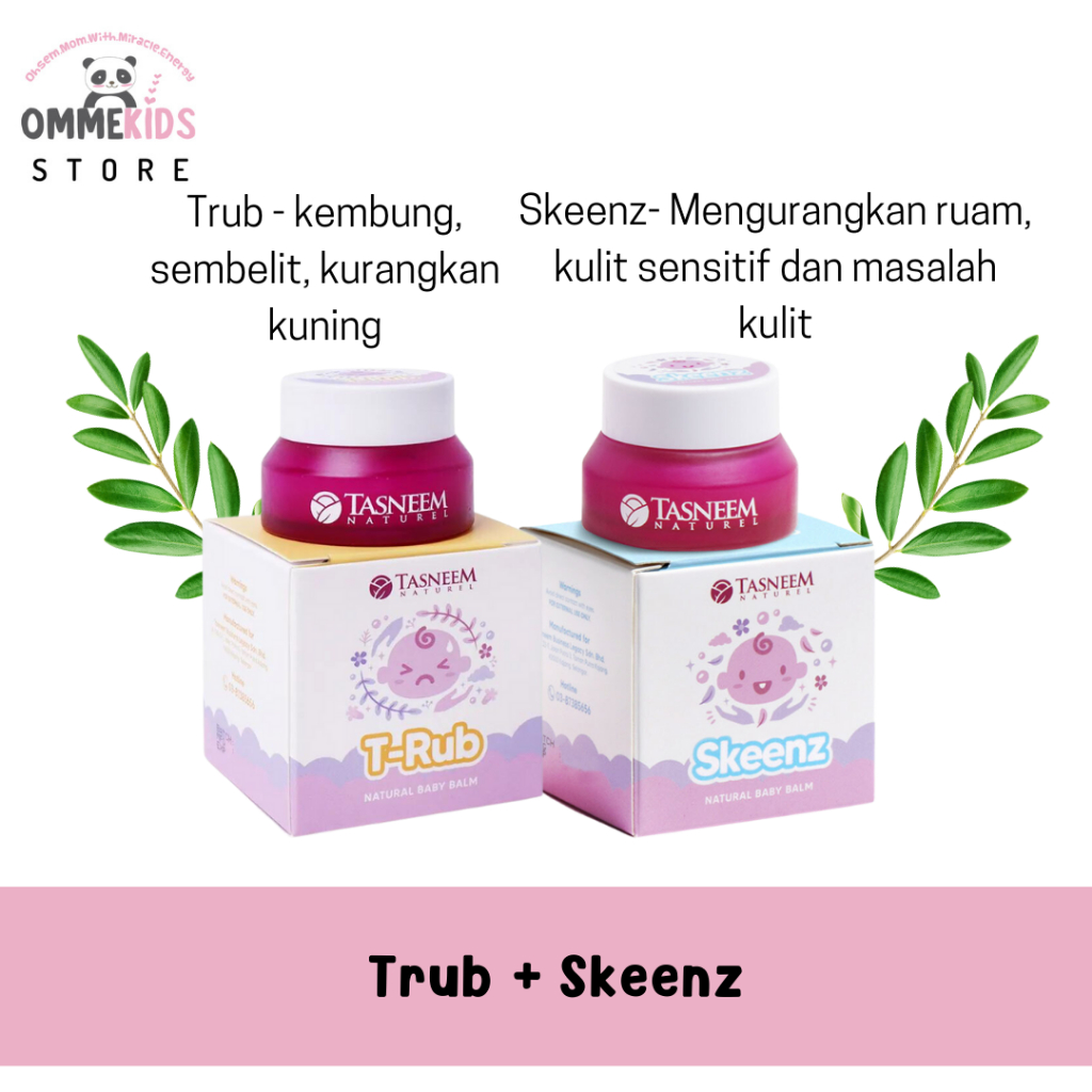 Original Hq Tasneem Naturel Balm Utk Bayi Set Newborn Baby