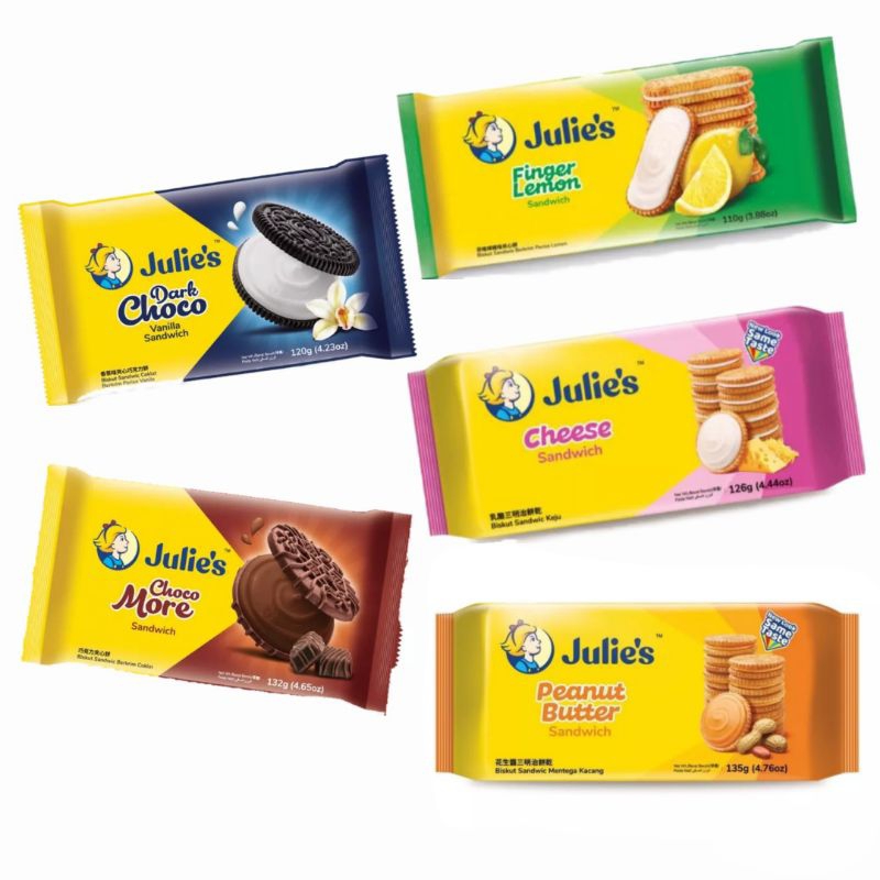 Julie S Sandwich Biscuit Dark Choco Choco More Finger Lemon