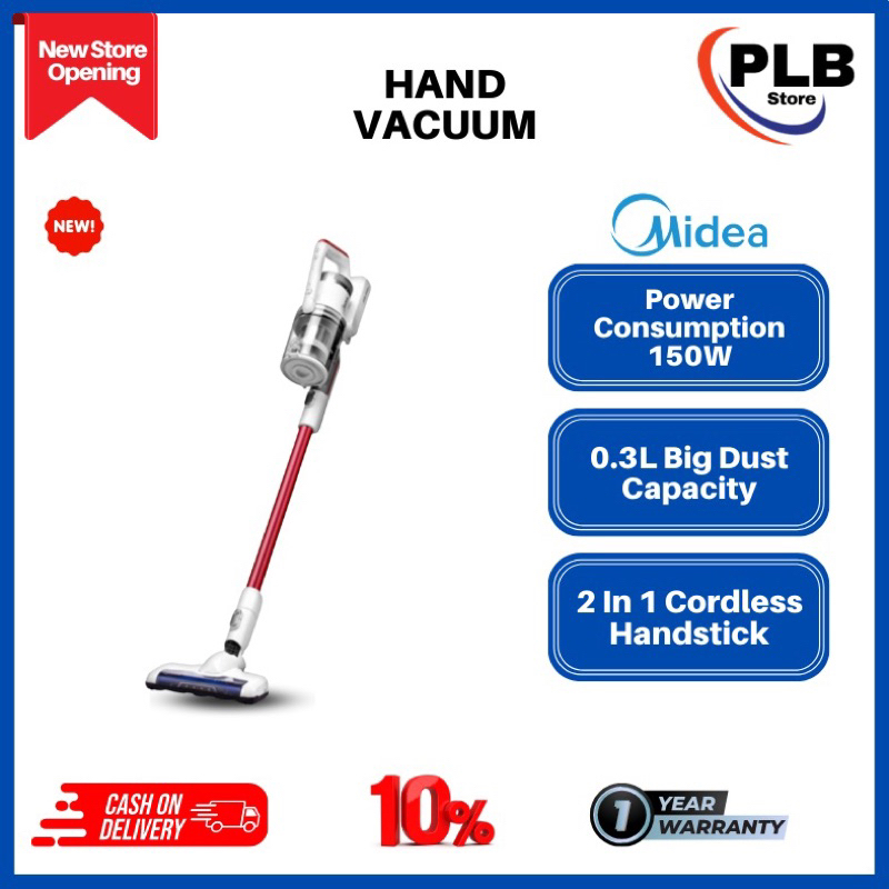 MIDEA VACUUM CLEARNER 2 IN 1 CORDLESS HANDSTICK MVC V18P 0 3L 150W