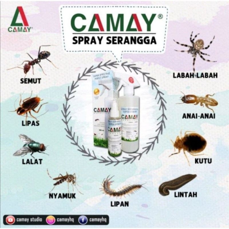 Sangat Berkesan Spray Serangga Camay Organik Menghapus Segala