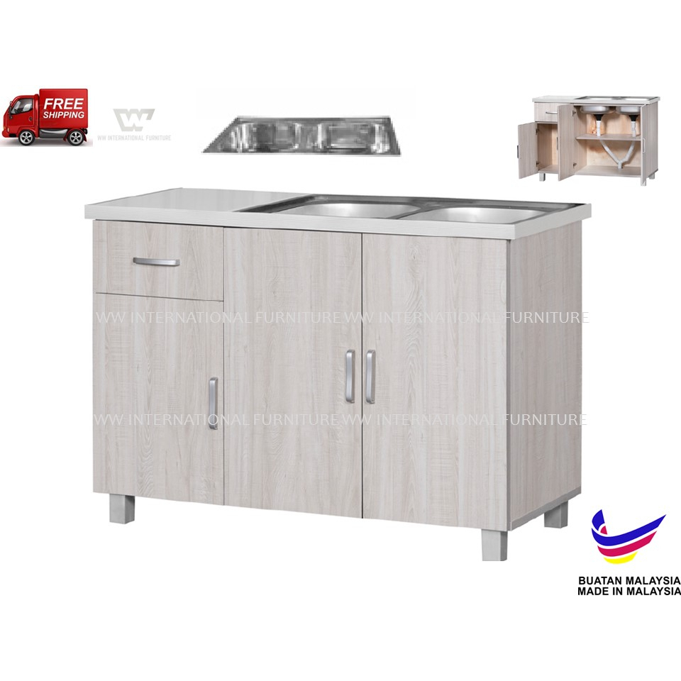 4ft Dual Sinki Cabinet Kabinet Dapur Basin Almari Basin Delivery