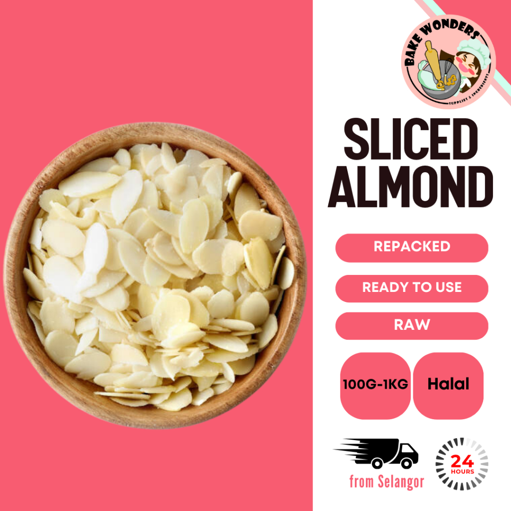 Almond Flakes Almond Slice Sliced Almond Kepingan Badam Badam Hiris