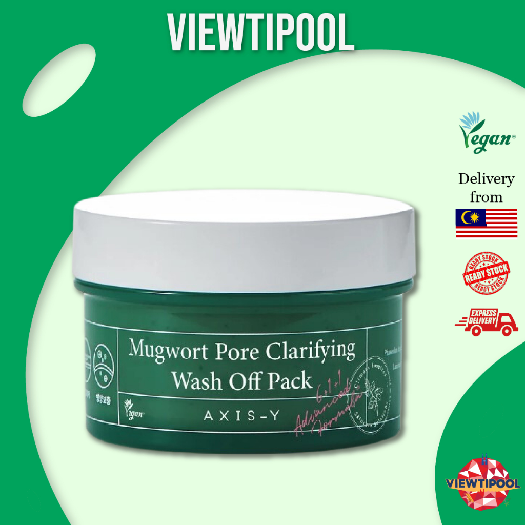 Axis Y Mugwort Pore Clarifying Wash Off Pack 100ml Shopee Malaysia