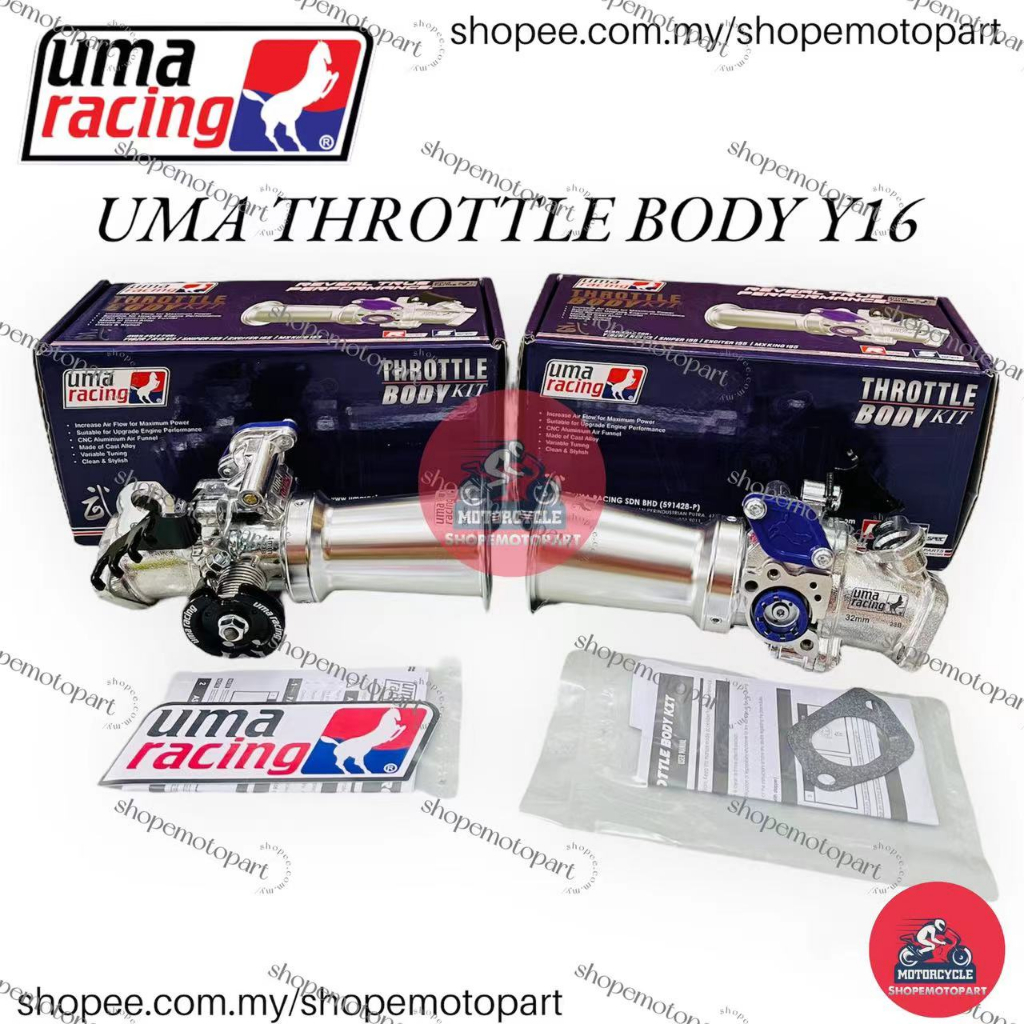 UMA RACING THROTTLE BODY TROTEL TB Y16ZR Y16 Y16Z R15 V3 32MM 34MM