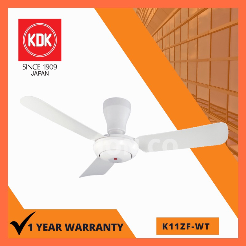 KDK K11ZF WT 44 Baby Fan Series Remote Control Ceiling Fan Kipas