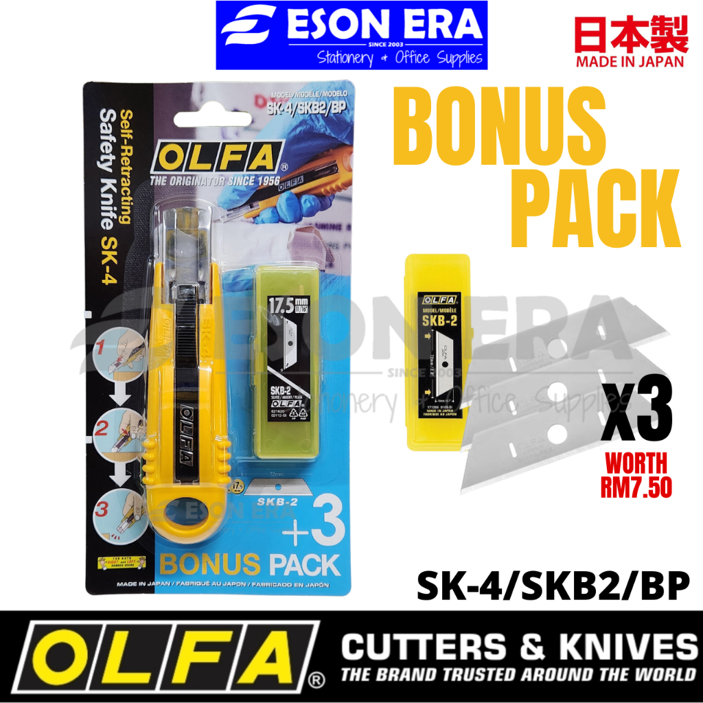 Olfa Sk Self Rectracting Safety Cutter Made In Japan Knife Pisau