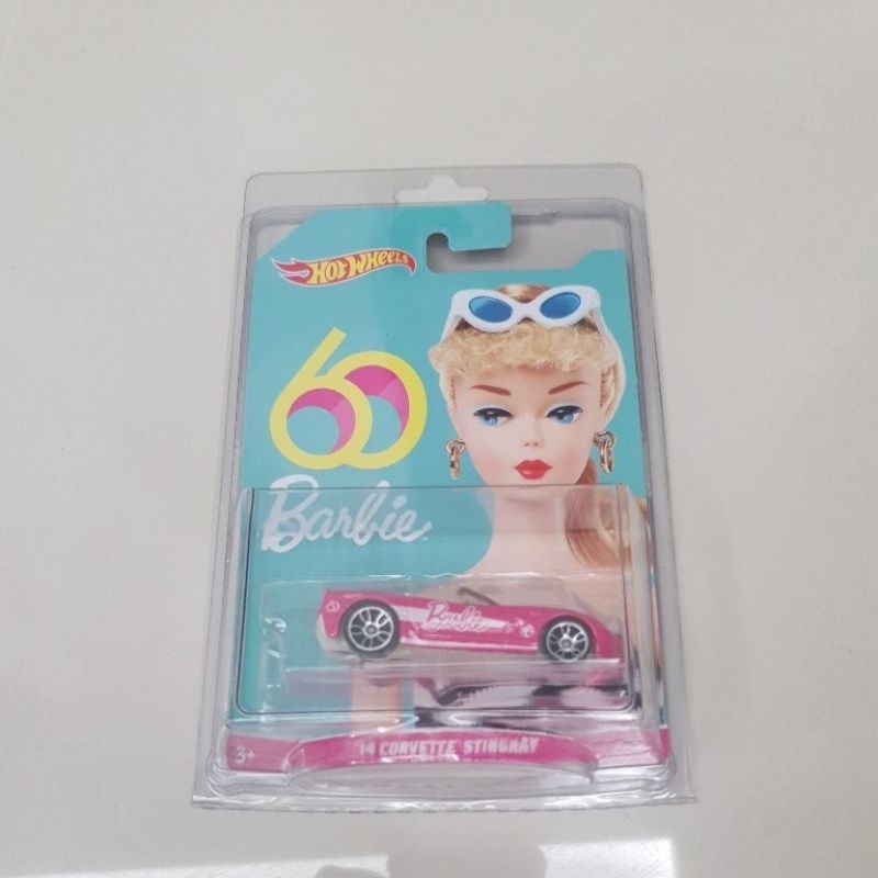 Hot Wheels 14 Corvette Stingray Barbie 60th Card Shopee Malaysia