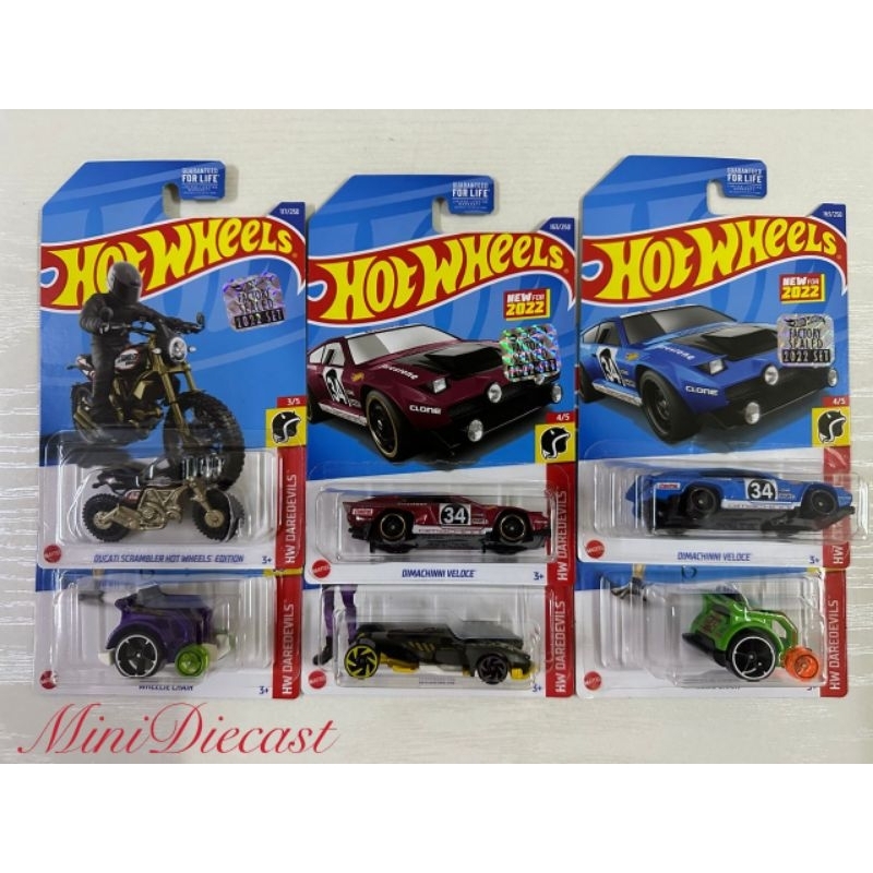 Hot Wheels Factory Sealed HW Daredevils 2022 Ducati Scrambler