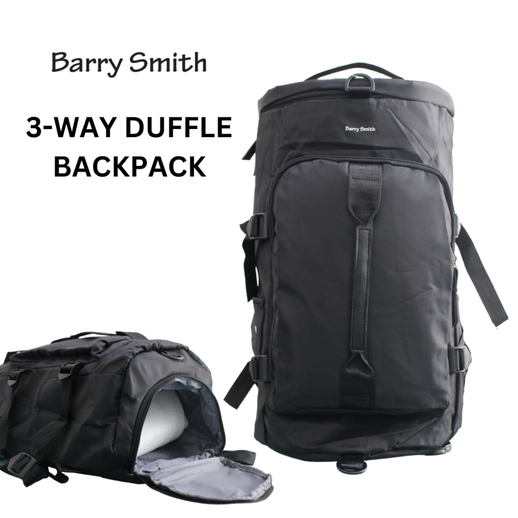 Barry Smith B Ways Duffel Backpack Black Shopee Malaysia