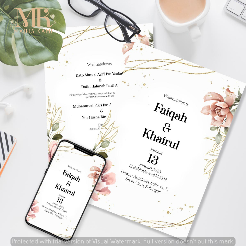 Daha Fg Wedding Card Digital Kad Kahwin Digital Kad Jemputan Kahwin