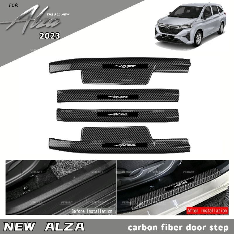 Vemart New Alza Full Cover Side Step Carbon Fiber Accessories