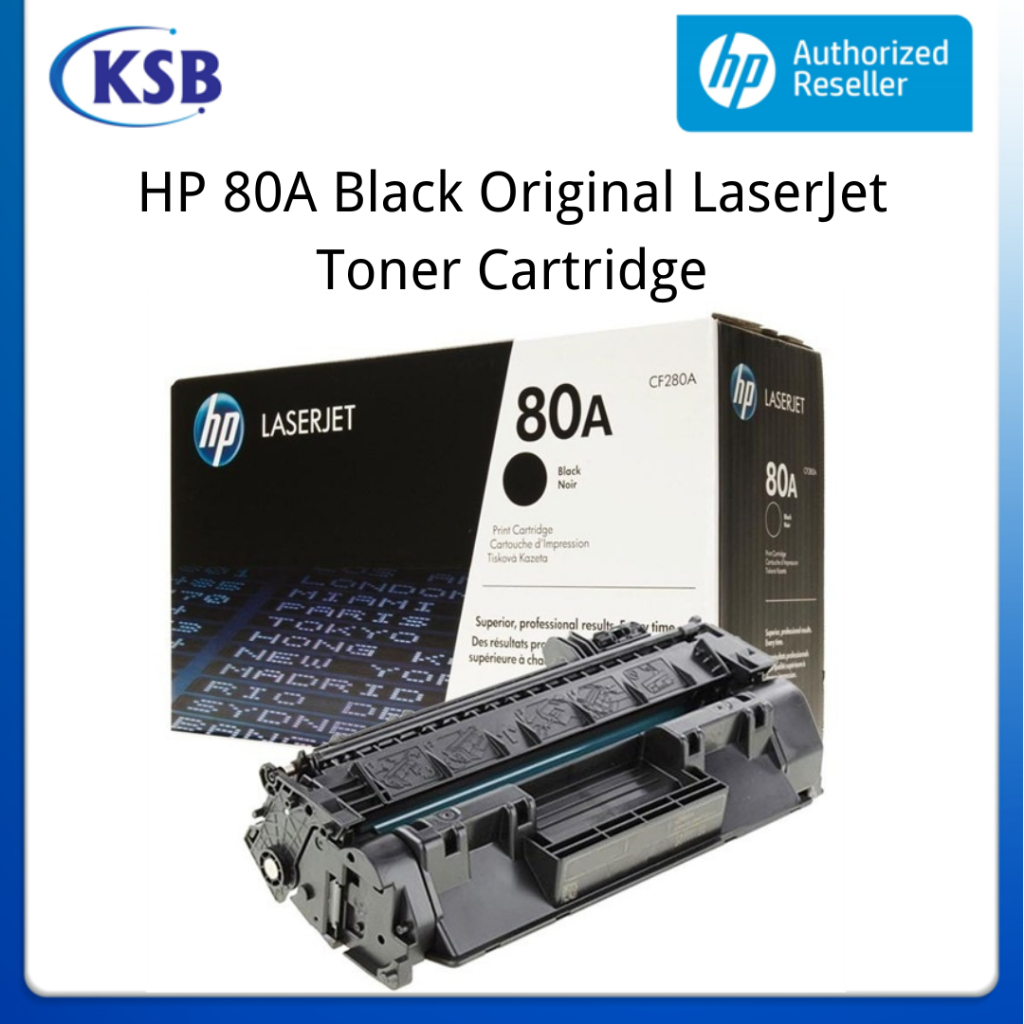 HP 80A Black Original LaserJet Toner Cartridge CF280A Shopee Malaysia