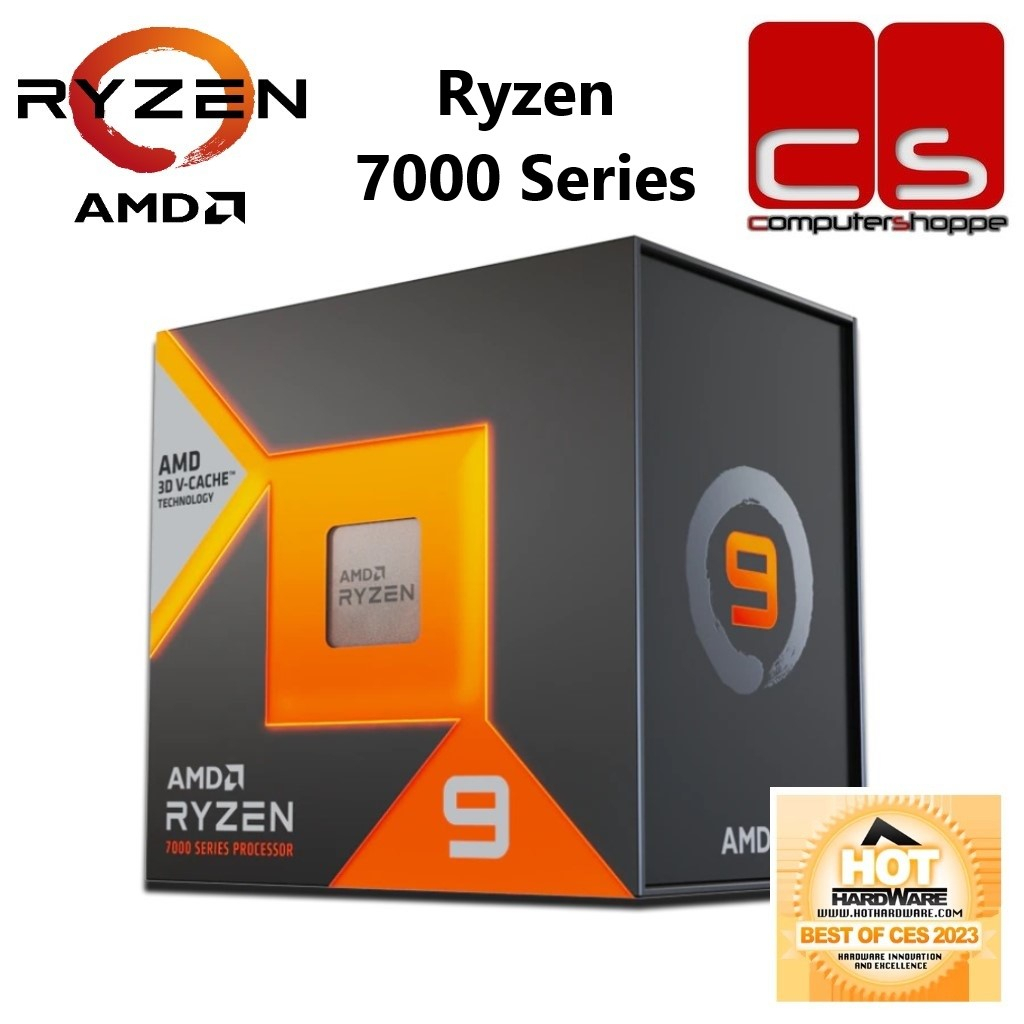 AMD Ryzen 7000 Series AM5 Desktop Gaming Processor 7800X3D 7900 7900X